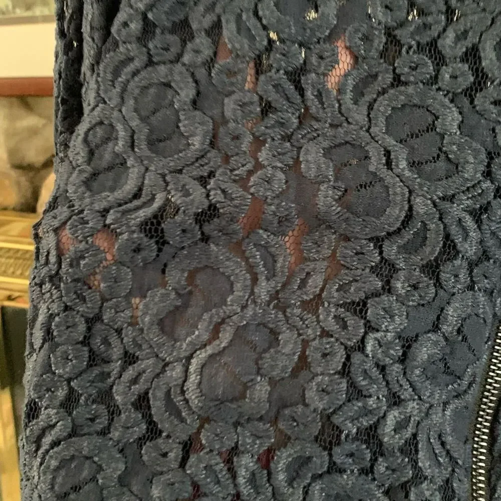 Stella dot lace bomber